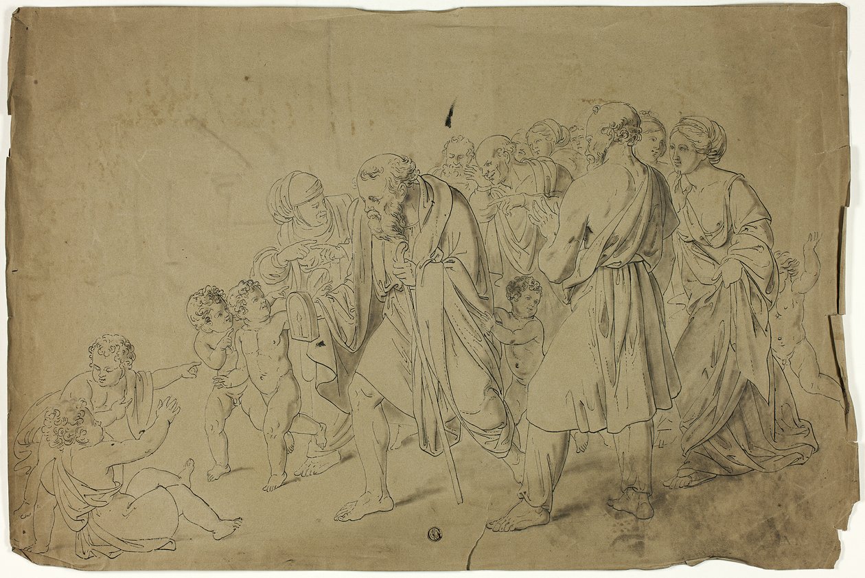 Diogenes söker en ärlig man av Unknown artist