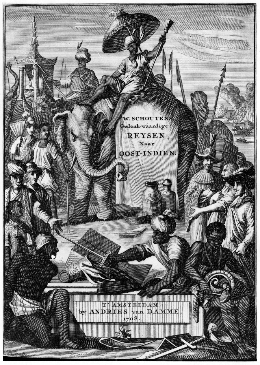 Discoveries of India: Travels to India, frontispice, av Schoutens av Unknown artist