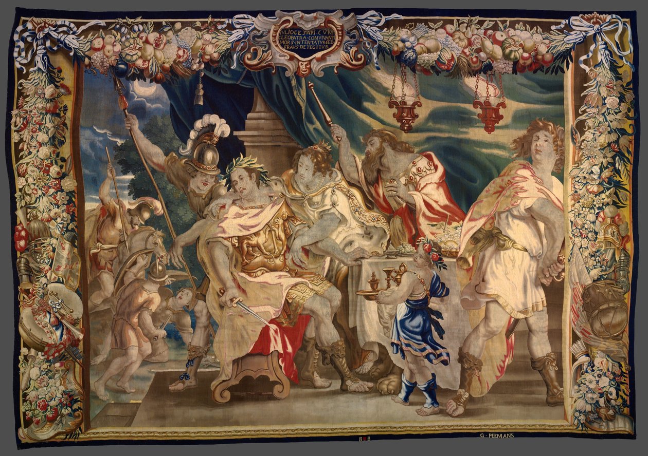Upptäckten av komplotten för att döda Caesar och Cleopatra från The Story of Caesar and Cleopatra av Unknown artist