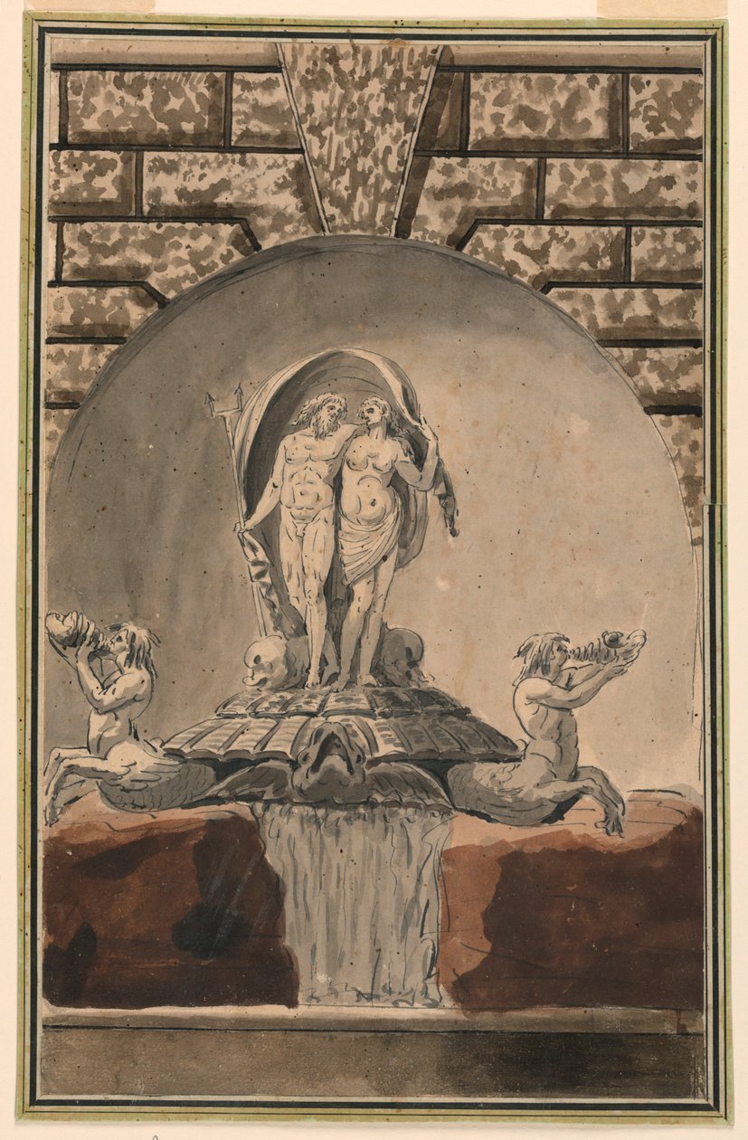 Höjd av en fontän av Unknown artist