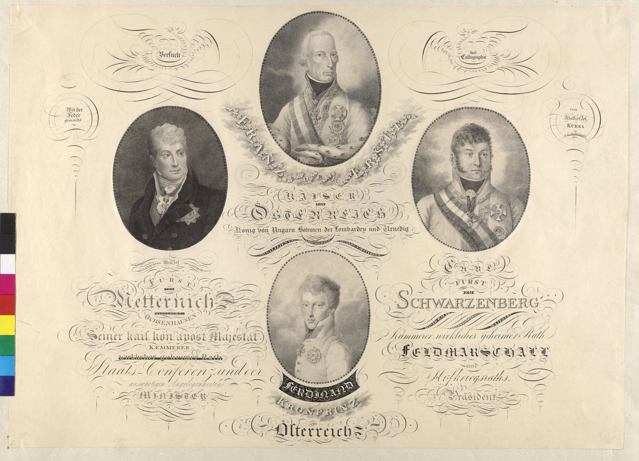 Kejsar Frans I och andra av Unknown artist