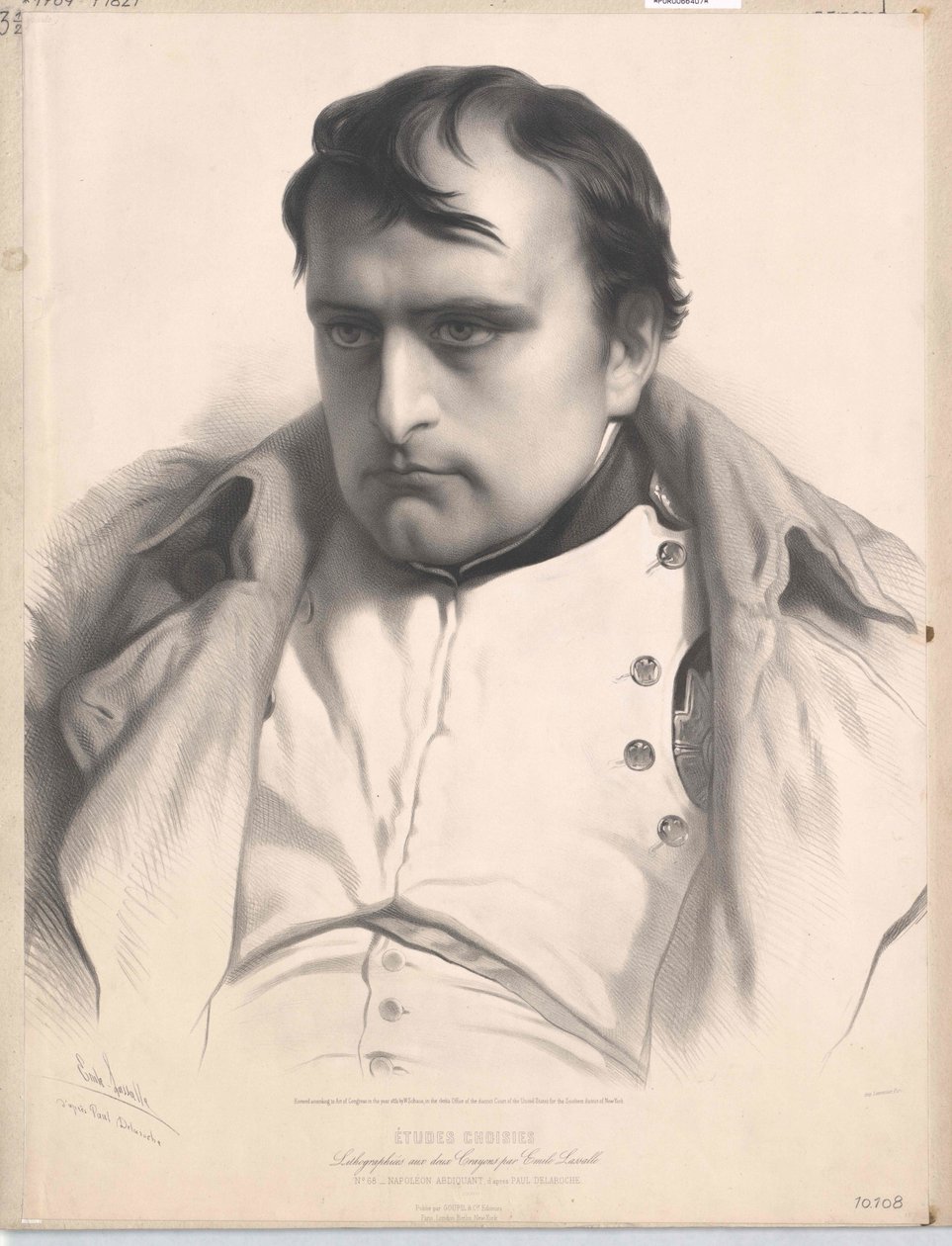 Frankrikes kejsare Napoleon I Bonaparte (tryck) av Unknown artist