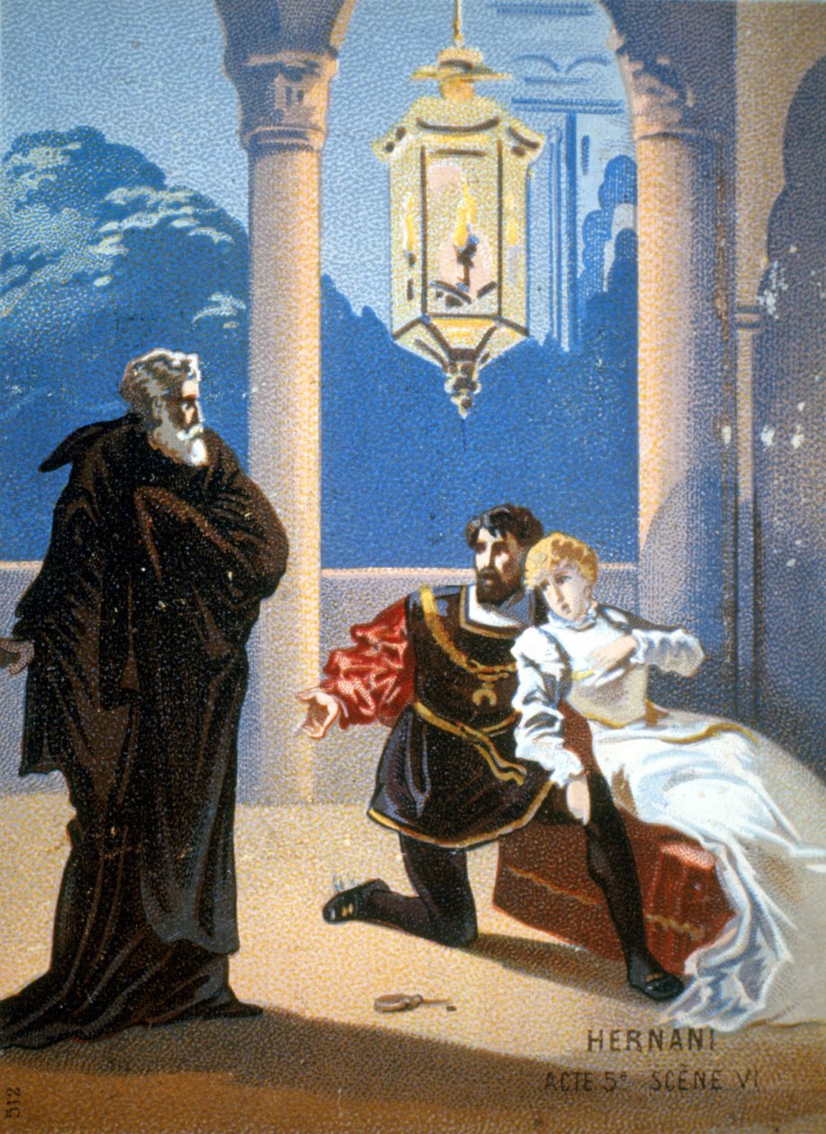 Ernani de Giuseppe Verdi, akt V, scen 6. av Unknown artist