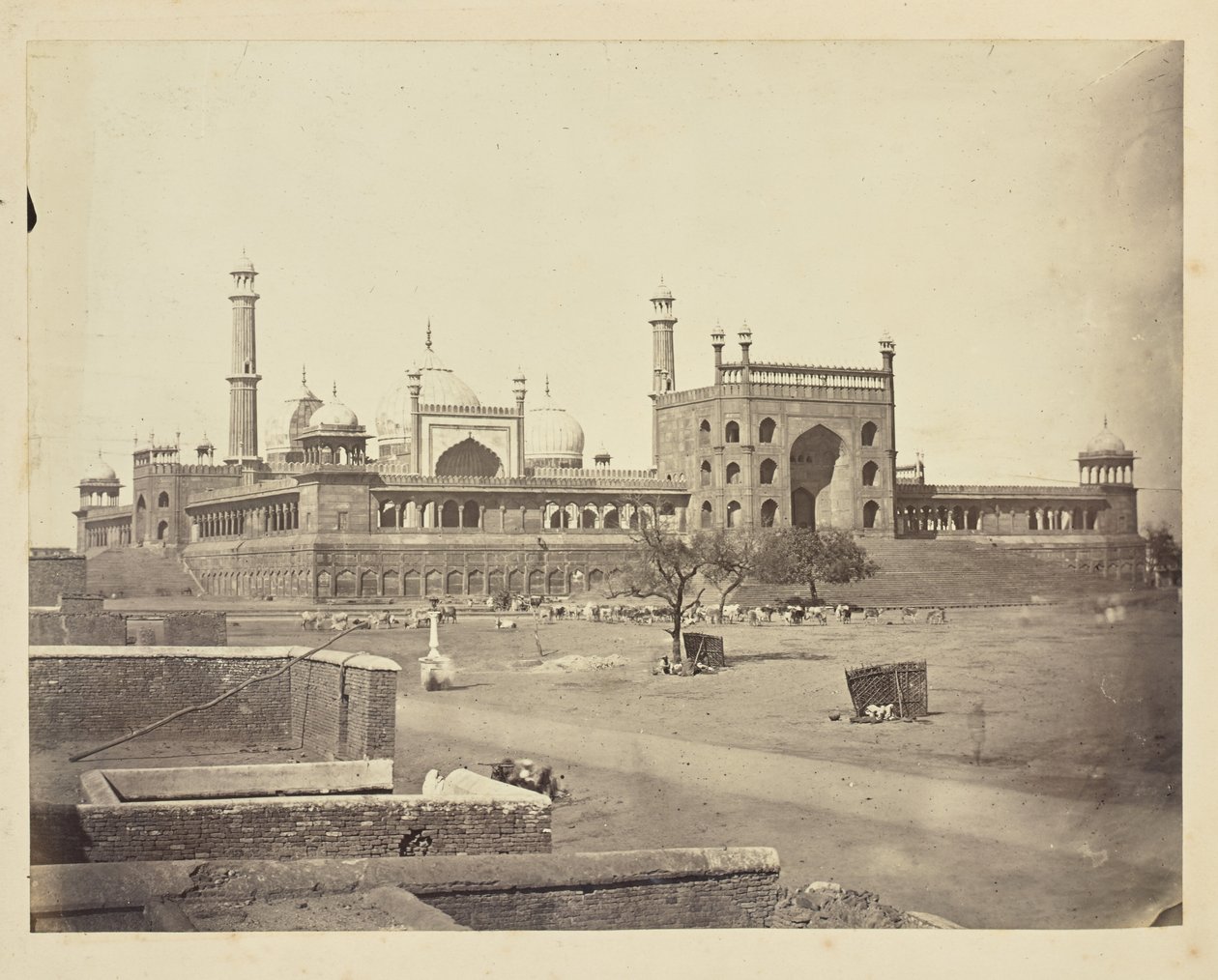 [Utvändig vy över Jama Masjid, Fatehpur Sikri] av Unknown artist