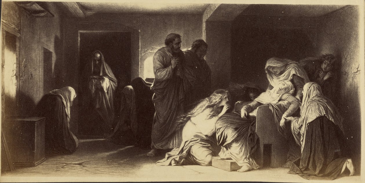 [Jungfruns svimning av Paul Delaroche] av Unknown artist