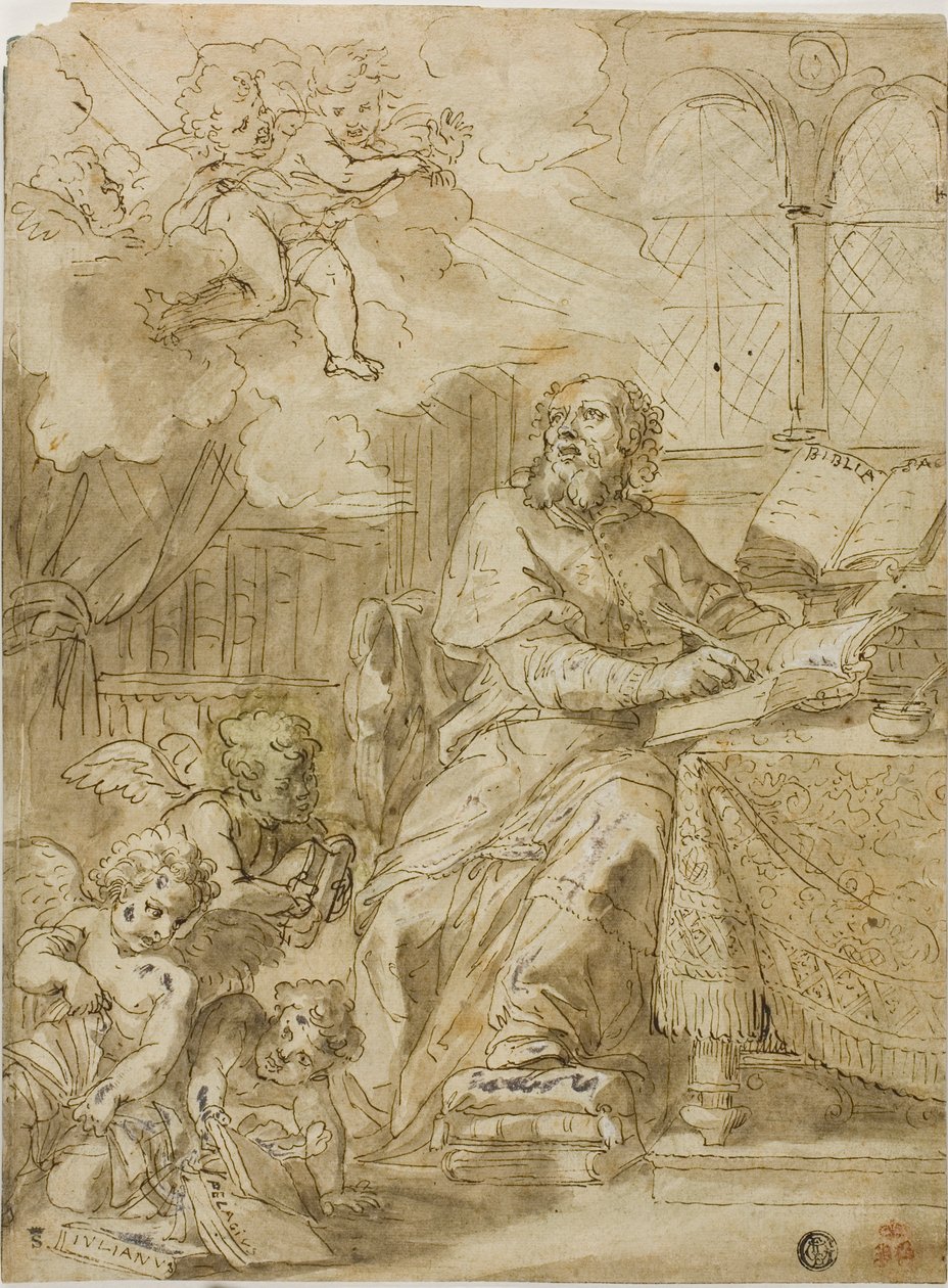 Kyrkans fader skriver i sin studie av Unknown artist