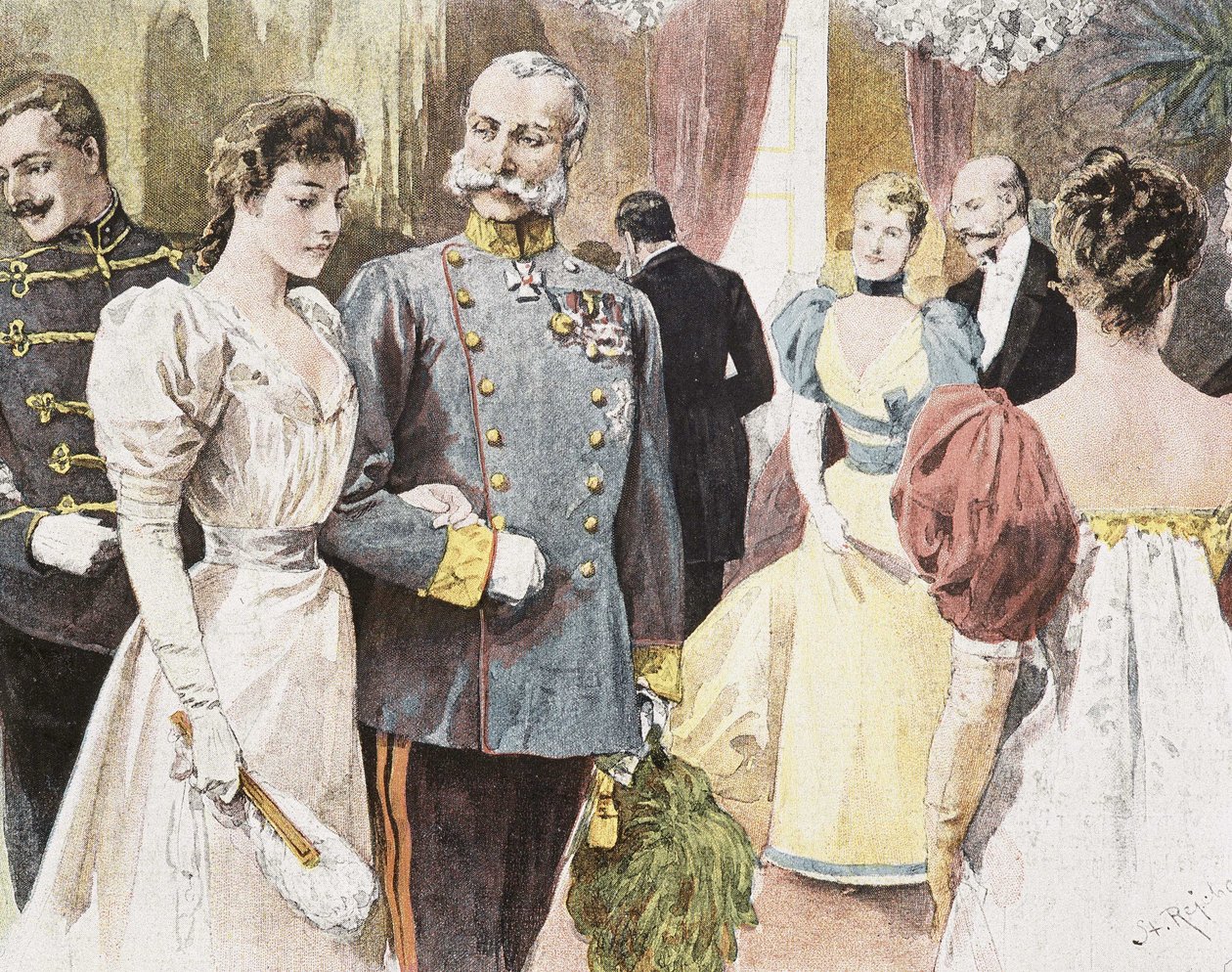 Festligheter i Österrike: Francois Joseph I av Unknown artist