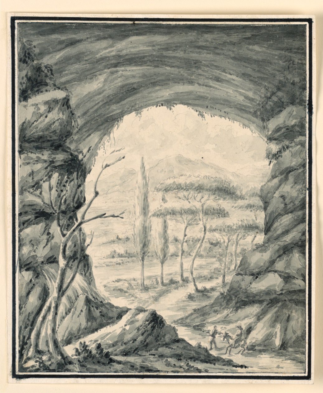 Figurer på ett Rocky Pass av Unknown artist