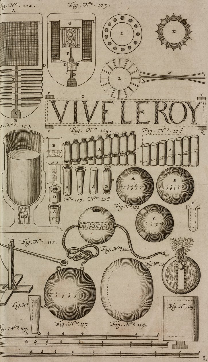 Smällare och fyrverkerier, gravyr från Grand Art d