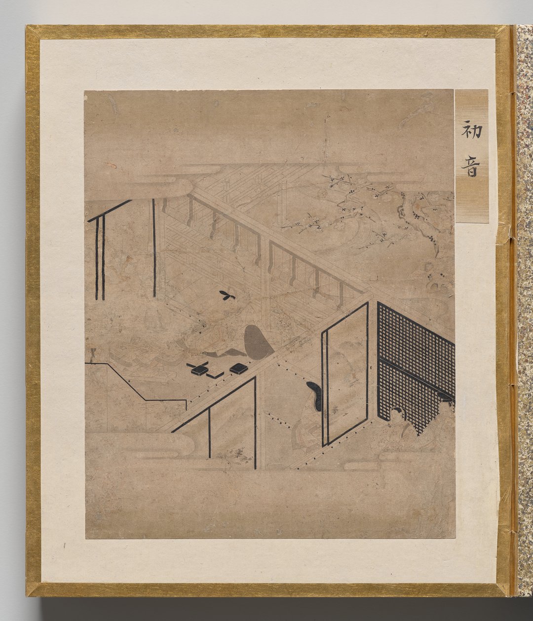 Första sångaren från Album of Illustrations for Tale of Genji av Unknown artist