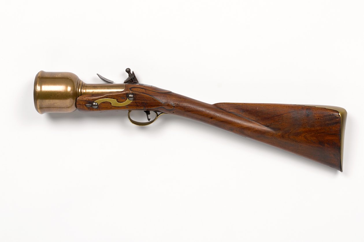 Flintlock handmortel c.1760-1770 (mortel, hand, flintlock) av Unknown artist