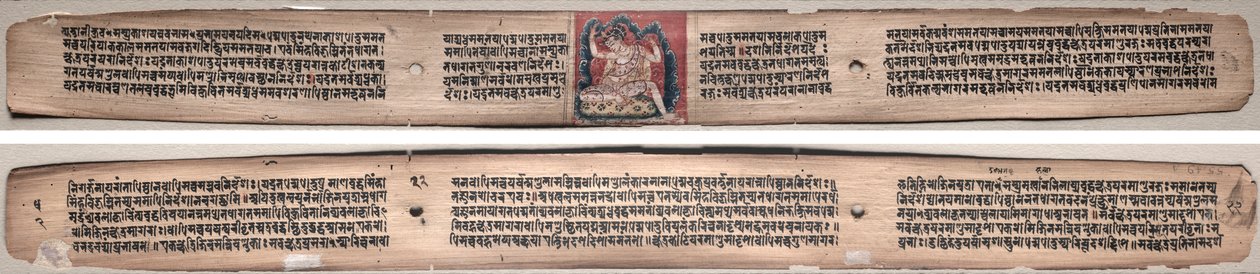 Folio 22, från en Gandavyuha-sutra (Skriften om den högsta uppsättningen) av Unknown artist