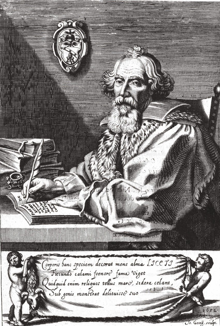 Fortunio Liceto, italiensk läkare (1577 - 1657). av Unknown artist