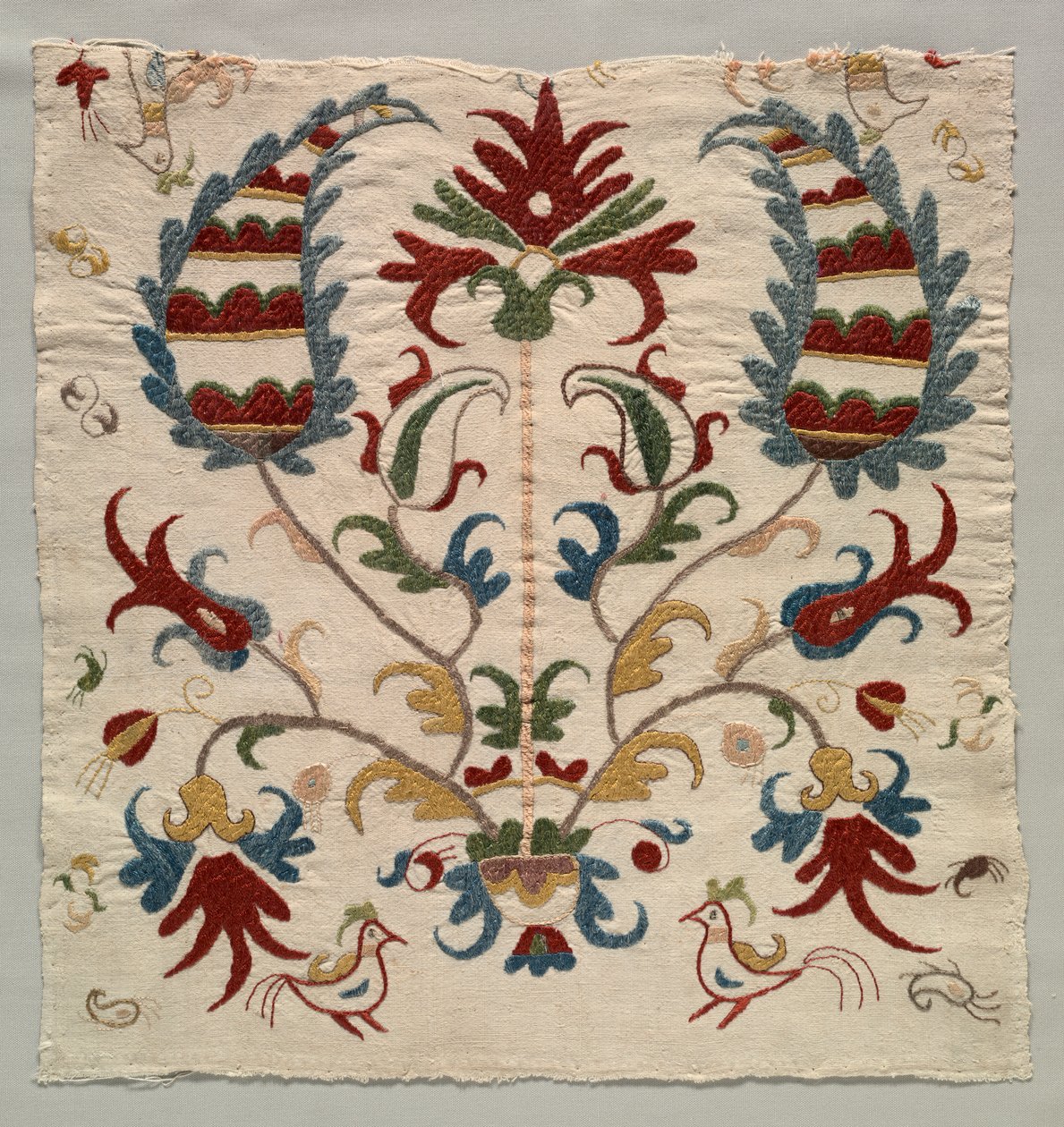 Fragment av kuddfodral eller panel av överkast av Unknown artist