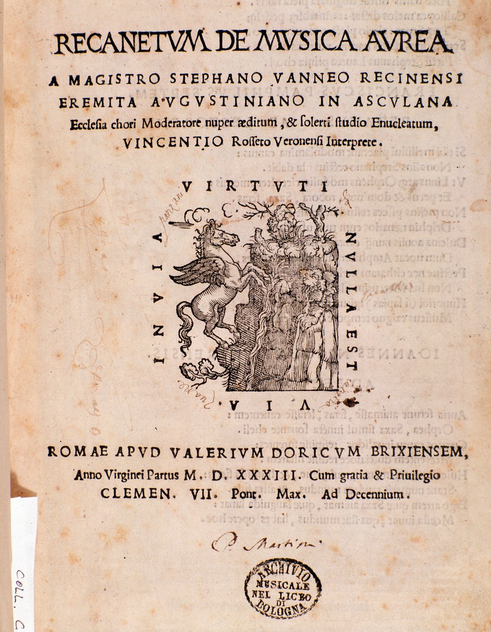 Gyllene ålderns frontispice av Stephanus Aureus av Unknown artist