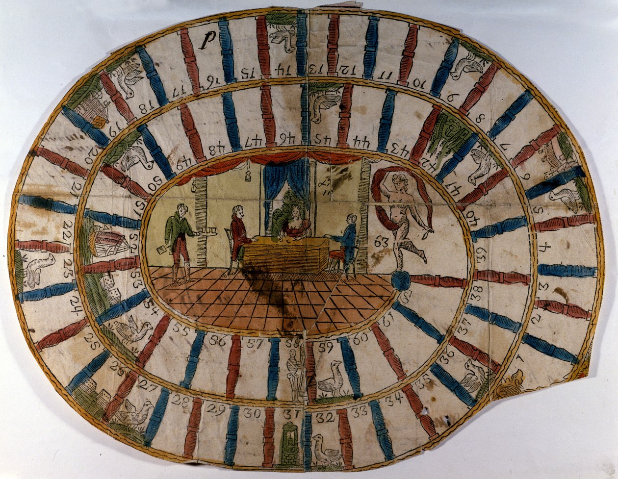 Spel av 1700-talets gås. av Unknown artist
