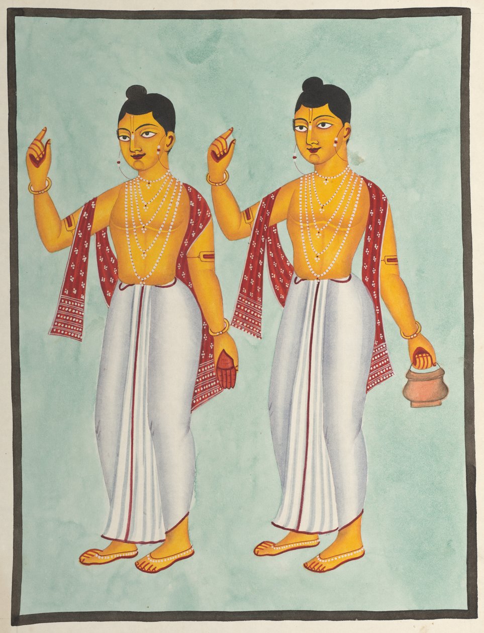 Gaur och Nitai av Unknown artist