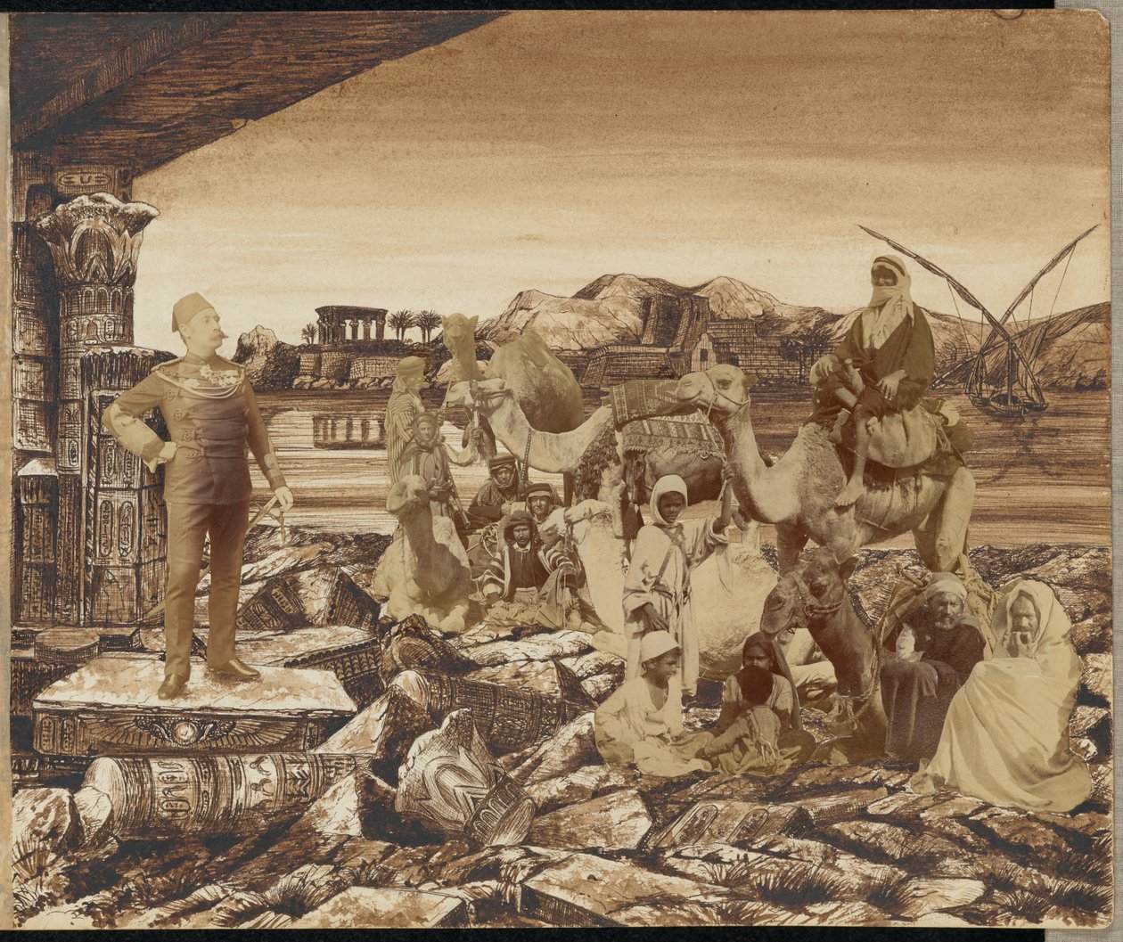 General "Chinese" Gordon, mördad av Mahdis anhängare i Khartoum av Unknown artist