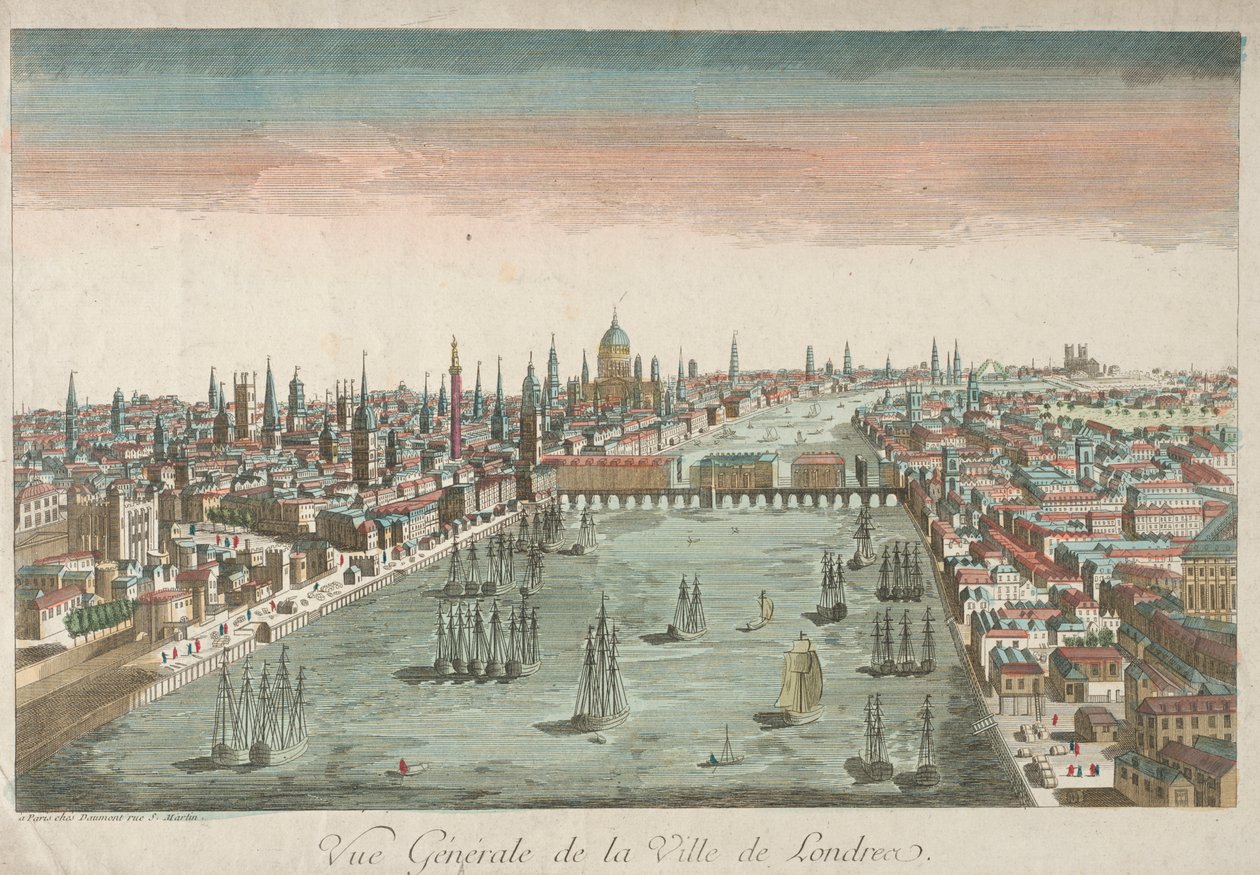 Allmän syn på London av Unknown artist