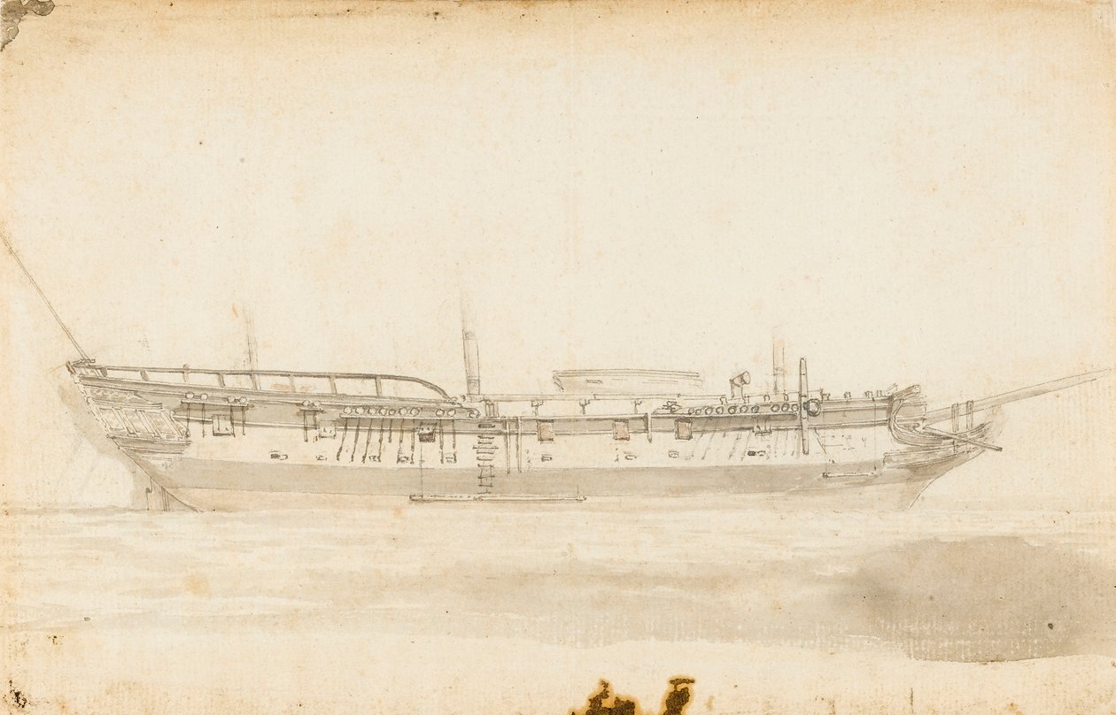 George Vancouvers "Discovery", ca 1789 (penna, tusch) av Unknown artist