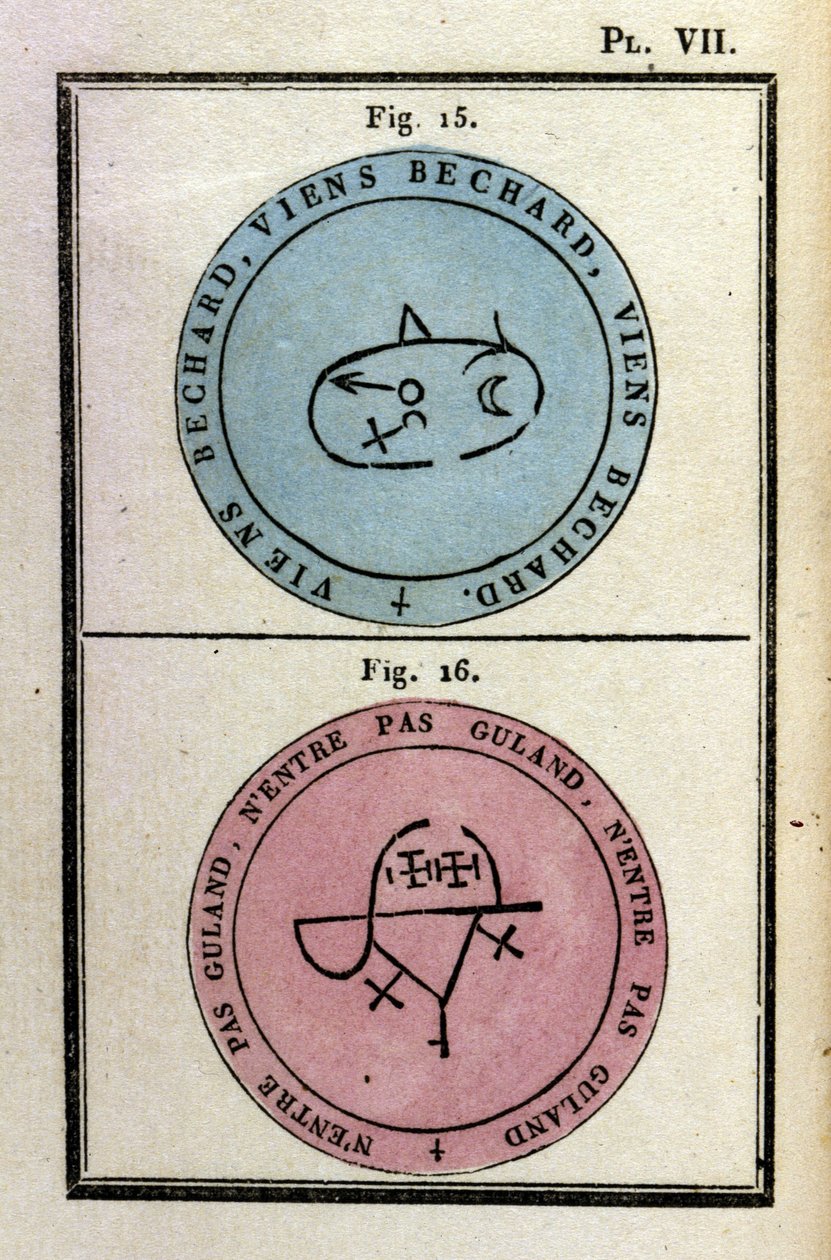 Grimoire av påven Honorius brukade tillkalla demoner. Ed. av 1760. av Unknown artist