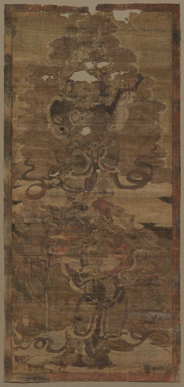 Guardian Kings: Dhritarashtra och Virupaksha av Unknown artist