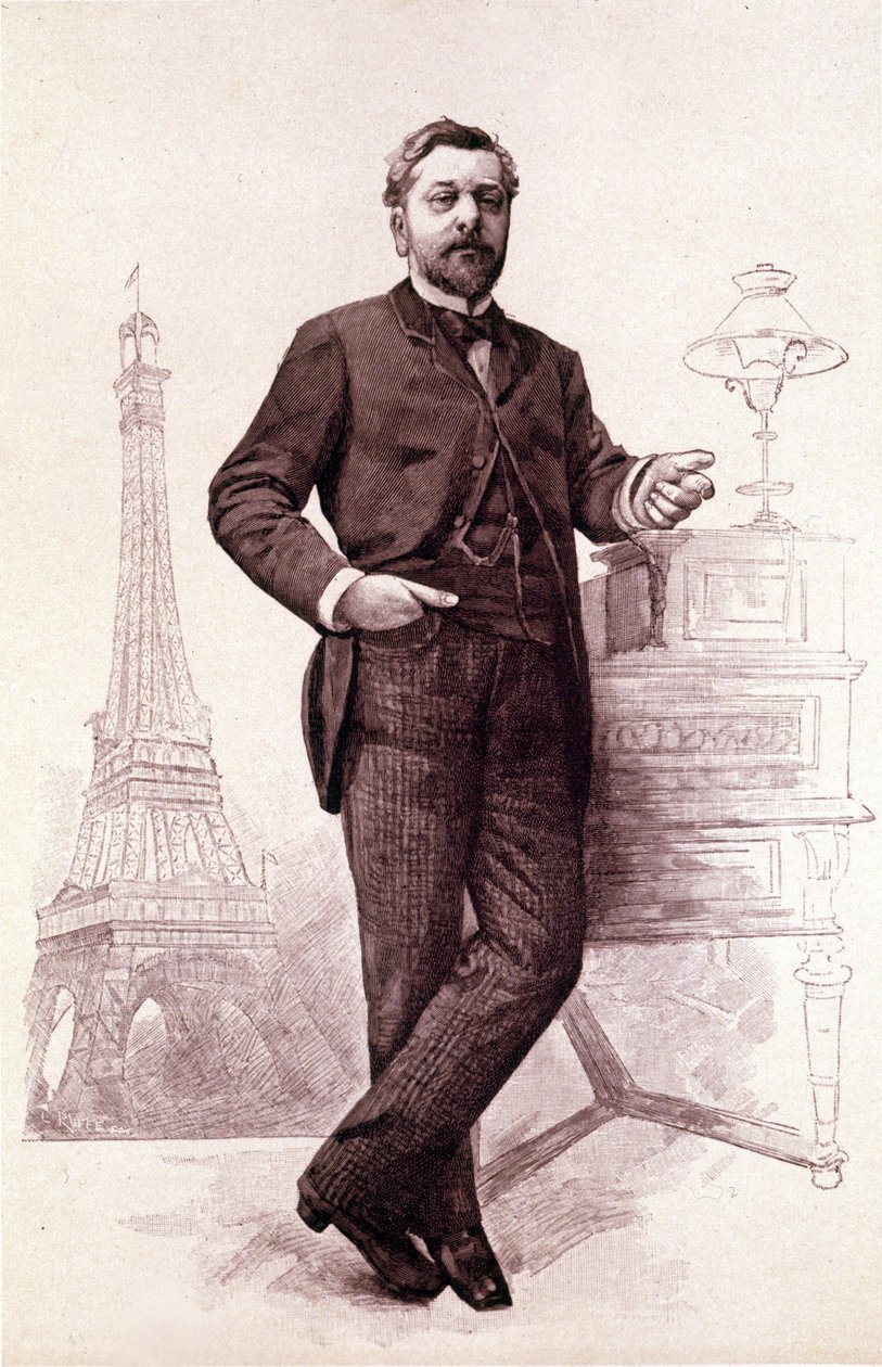 Gustave Eiffel, fransk ingenjör (1832 till 1923). av Unknown artist