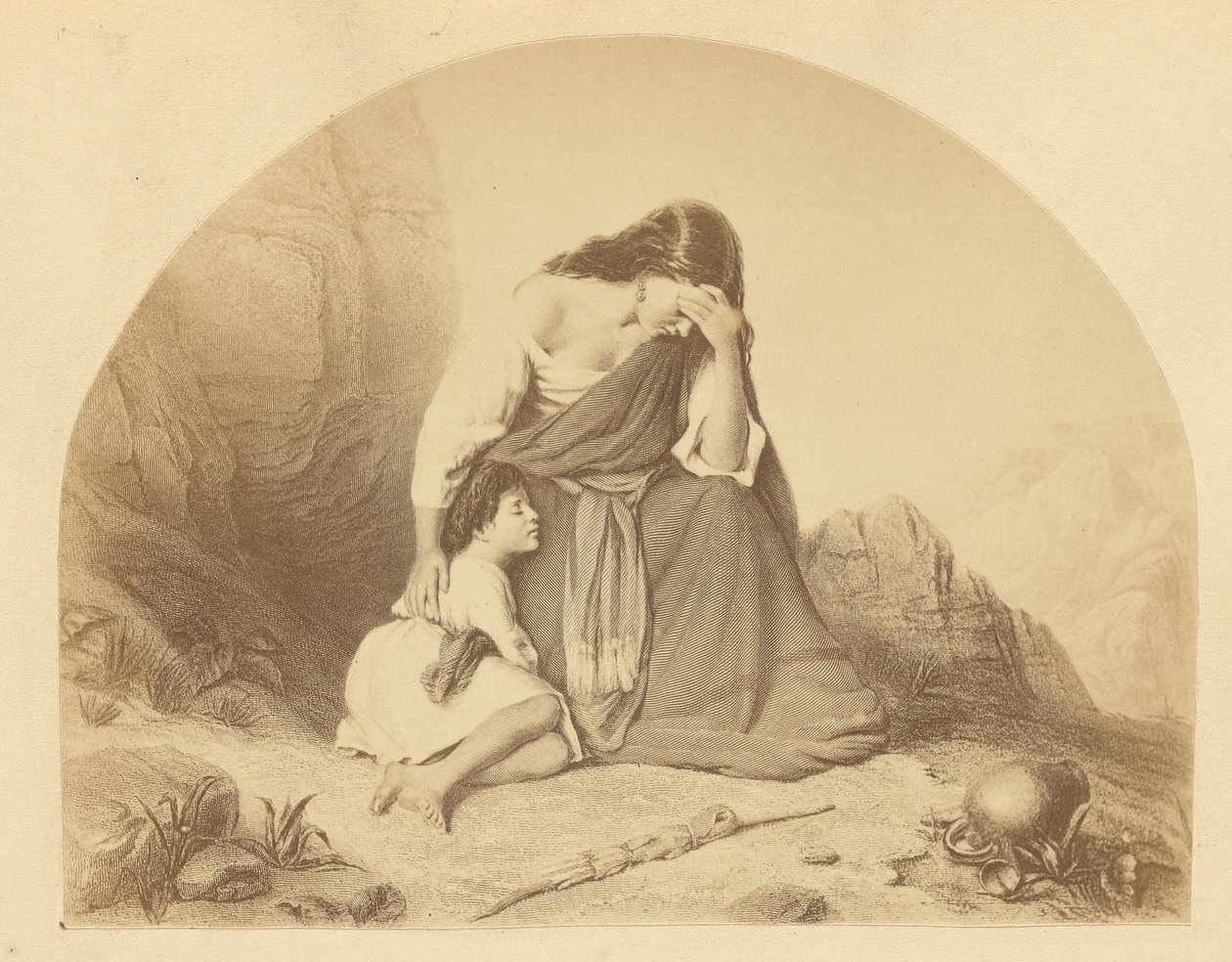 [Hagar och Ismael] av Unknown artist