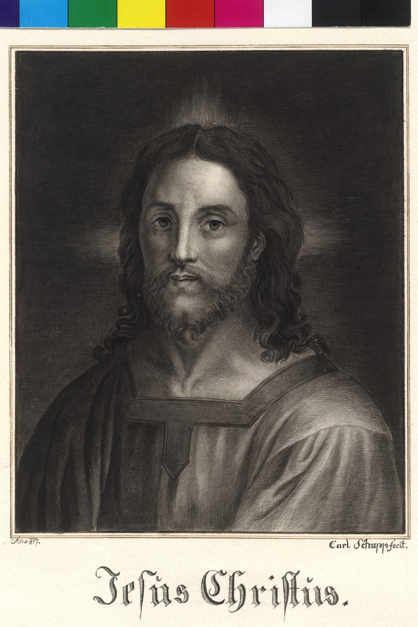 Halv längd Jesus Kristus av Unknown artist