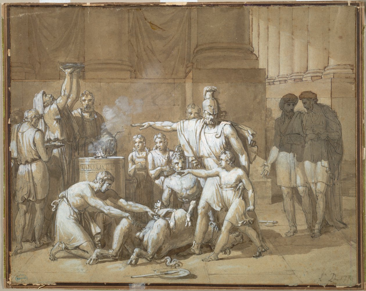 Hannibal svär evig fiendskap mot Rom av Unknown artist