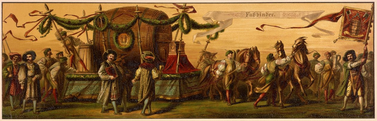 Hans Makarts procession genom staden Wien av Unknown artist