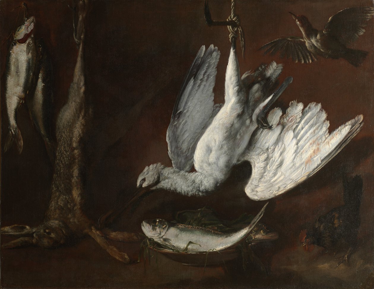 Hare, skednäbb och fisk av Unknown artist