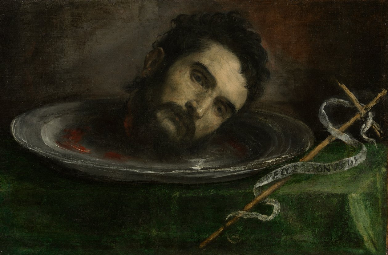 Huvud för Johannes Döparen av Unknown artist