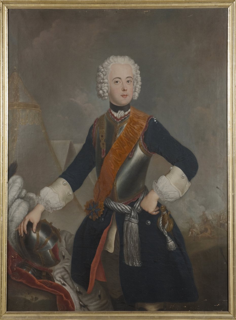 Henri de Prusse - Porträtt av prins Henrik av Preussen (1726-1802), anonym . Olja på duk av Unknown artist