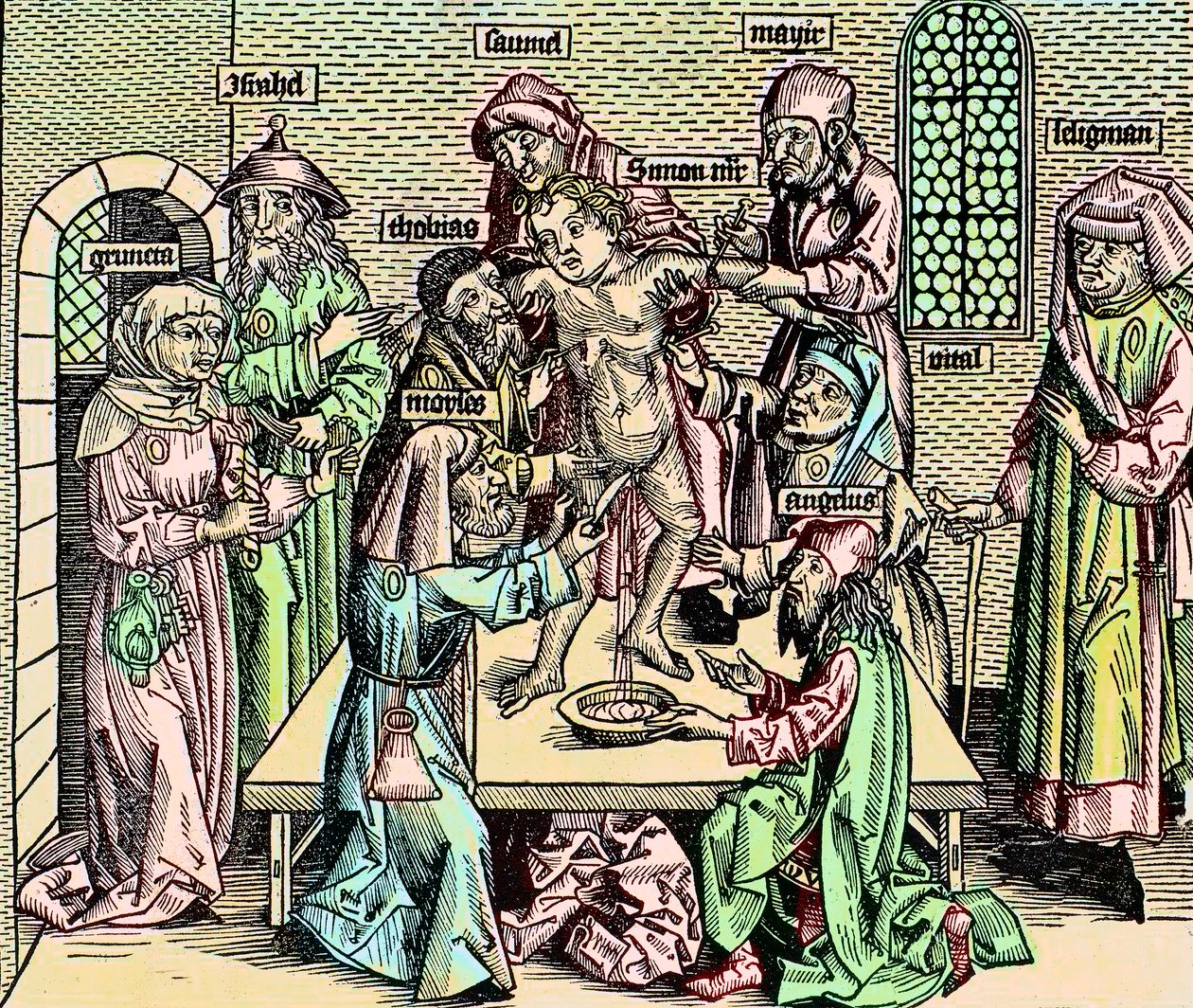 Judendomens historia - Simons martyrskap i Trent av Unknown artist