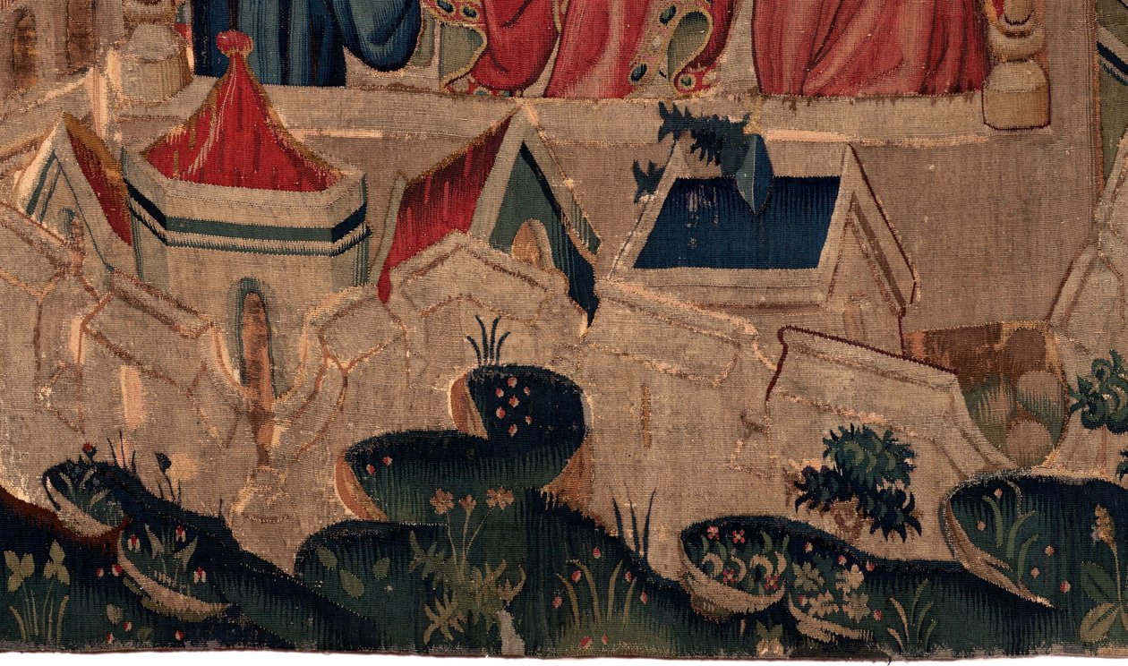 Historia om Saint Piat och Saint Eleuthère, scen 9 Saint-Éleuthère bekräftas som biskopen av Tournai (Au boin saint l
