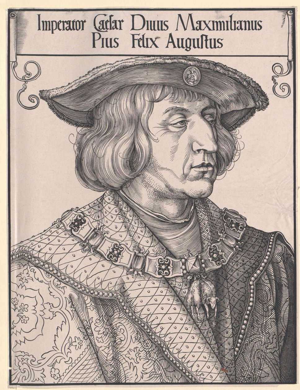 Heliga romerska kejsaren Maximilian I (tryck) av Unknown artist