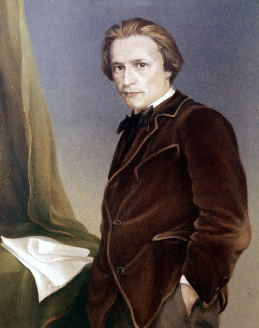 Hugo Wolf, österrikisk kompositör. 1860 - 1903. Wagner Bayreuth-museet av Unknown artist