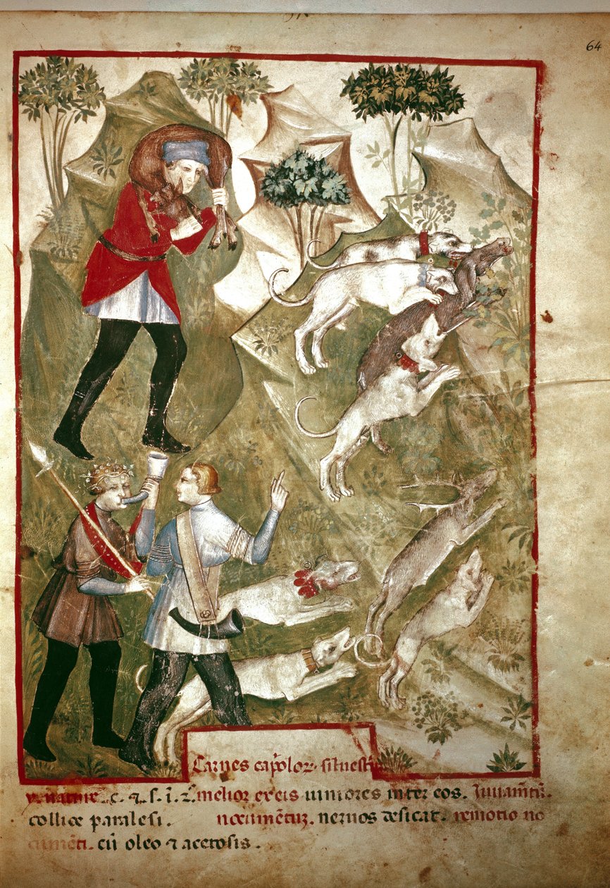 Jakt (miniatyr, 1300-talet) av Unknown artist
