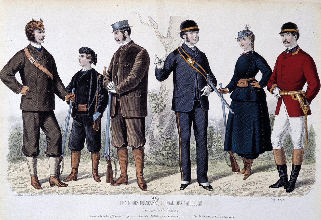Jaktdräkter, "" Le Journal des tailors"" av Unknown artist
