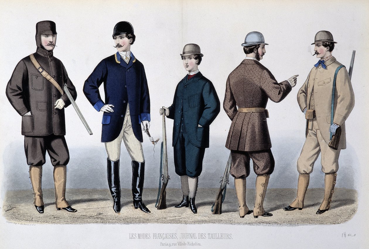 Jaktdräkter, ""The Journal of tailors"" av Unknown artist
