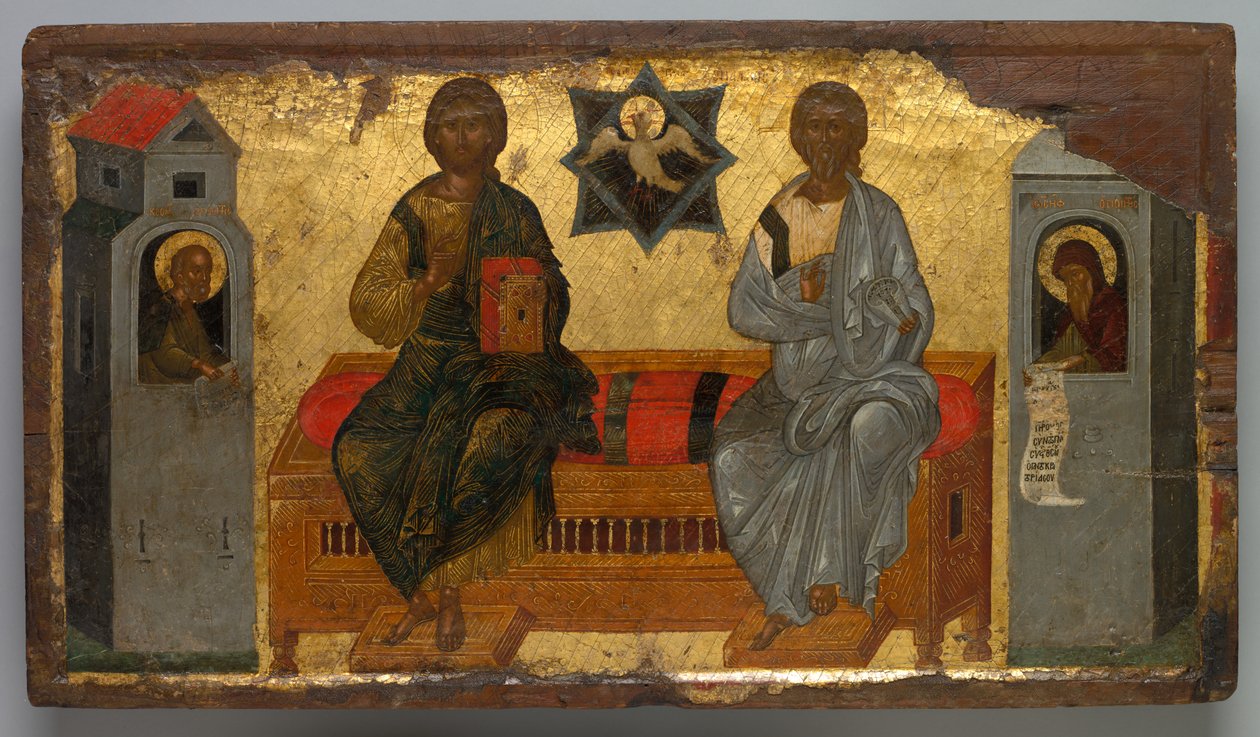 Ikon av Nya Testamentets treenighet av Unknown artist
