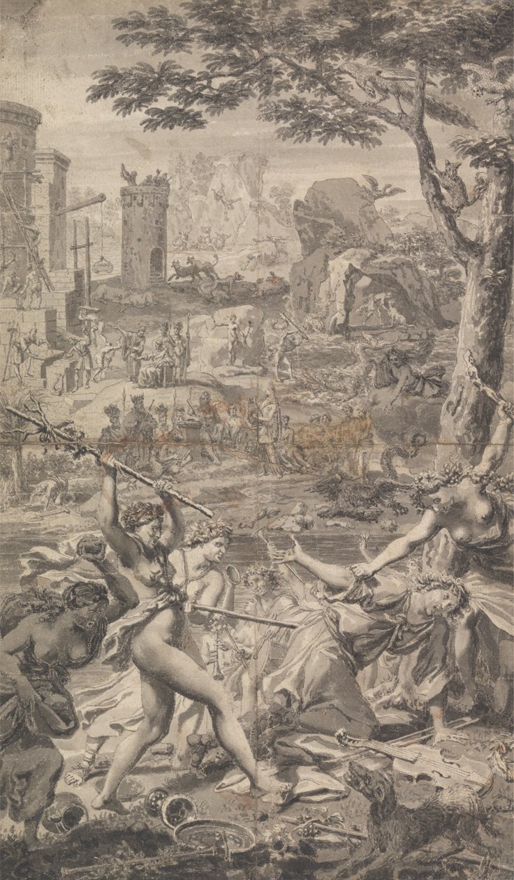 Illustration till Tonsons Ovid Metamorphis (fyra av fyra) av Unknown artist