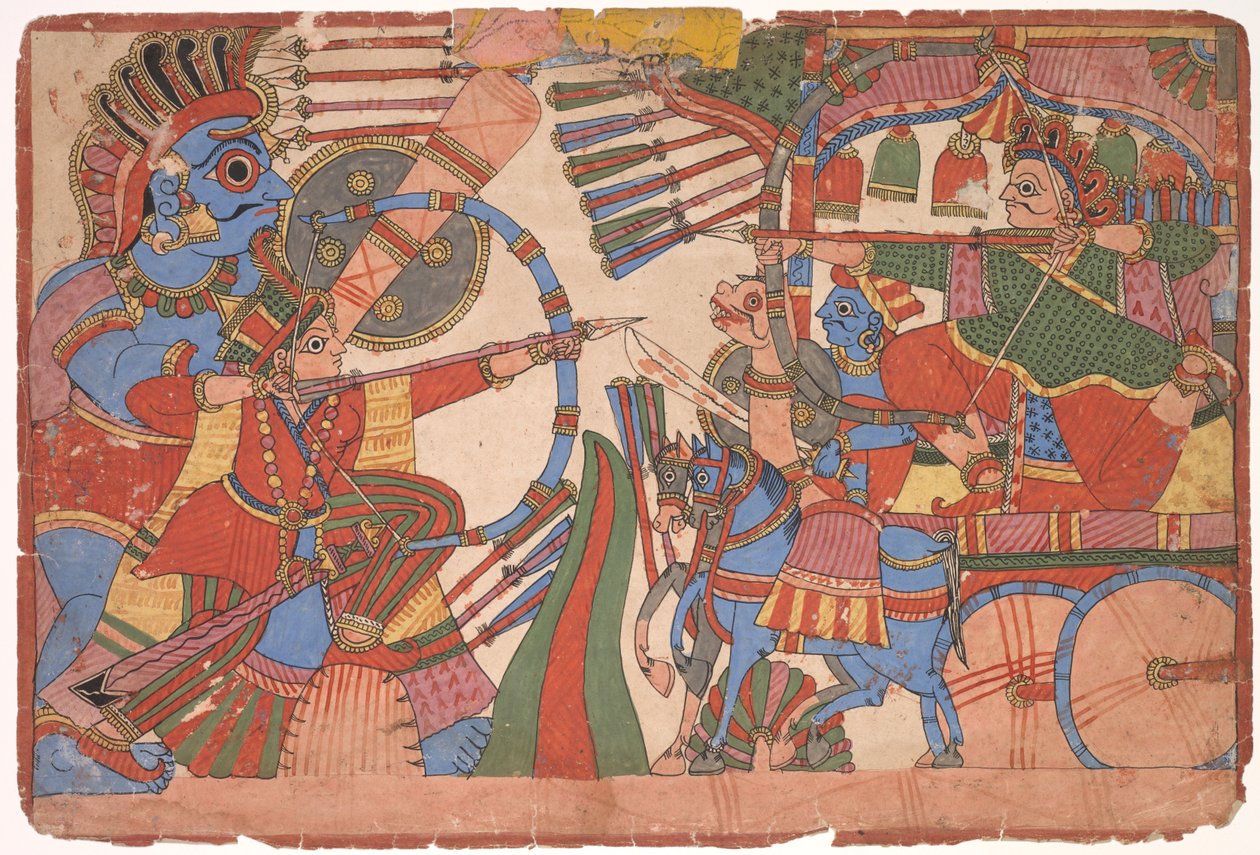 Illustration till Mahabharata av Unknown artist