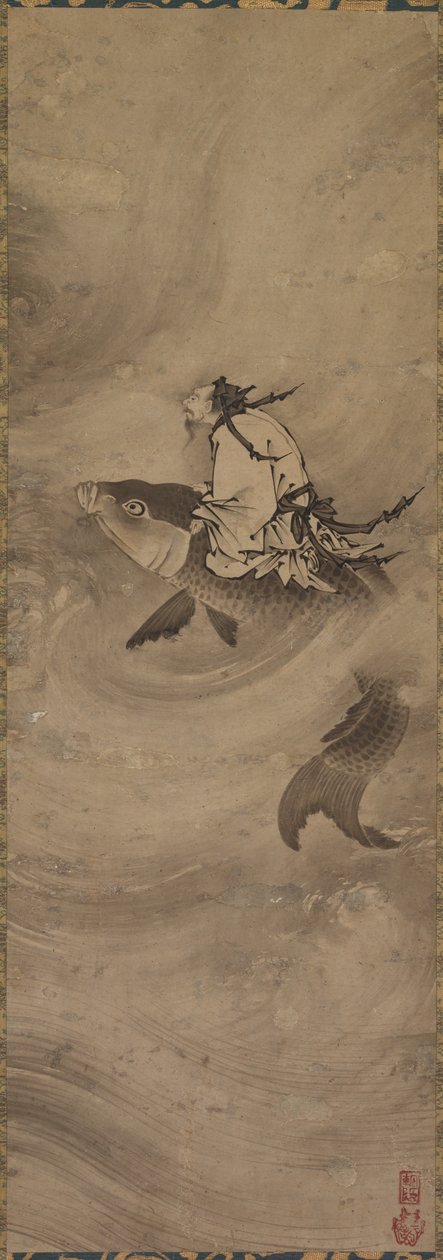 Odödlig ridning på en karp av Unknown artist