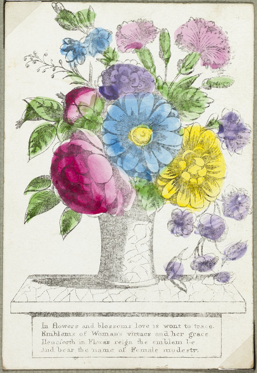 I Blommor och blommor (valentine) av Unknown artist