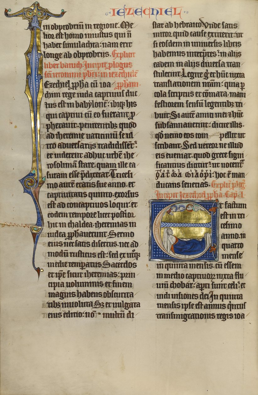 Inledande E: Hesekiels vision av Tetramorph av Unknown artist