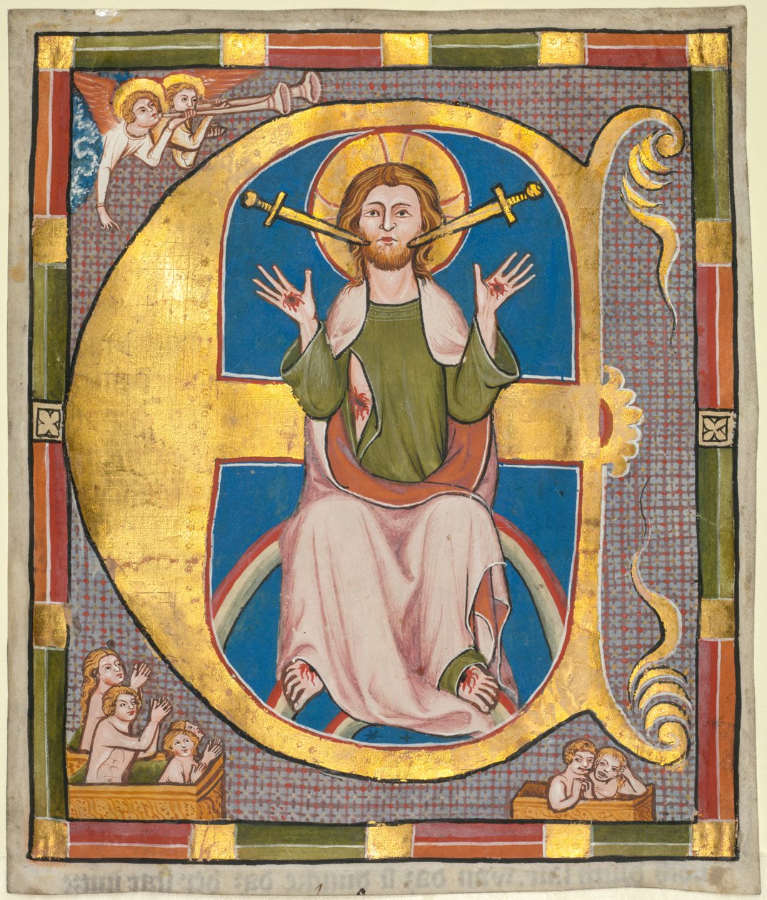 Initial E från en kommunallagsbok: Den sista domen av Unknown artist