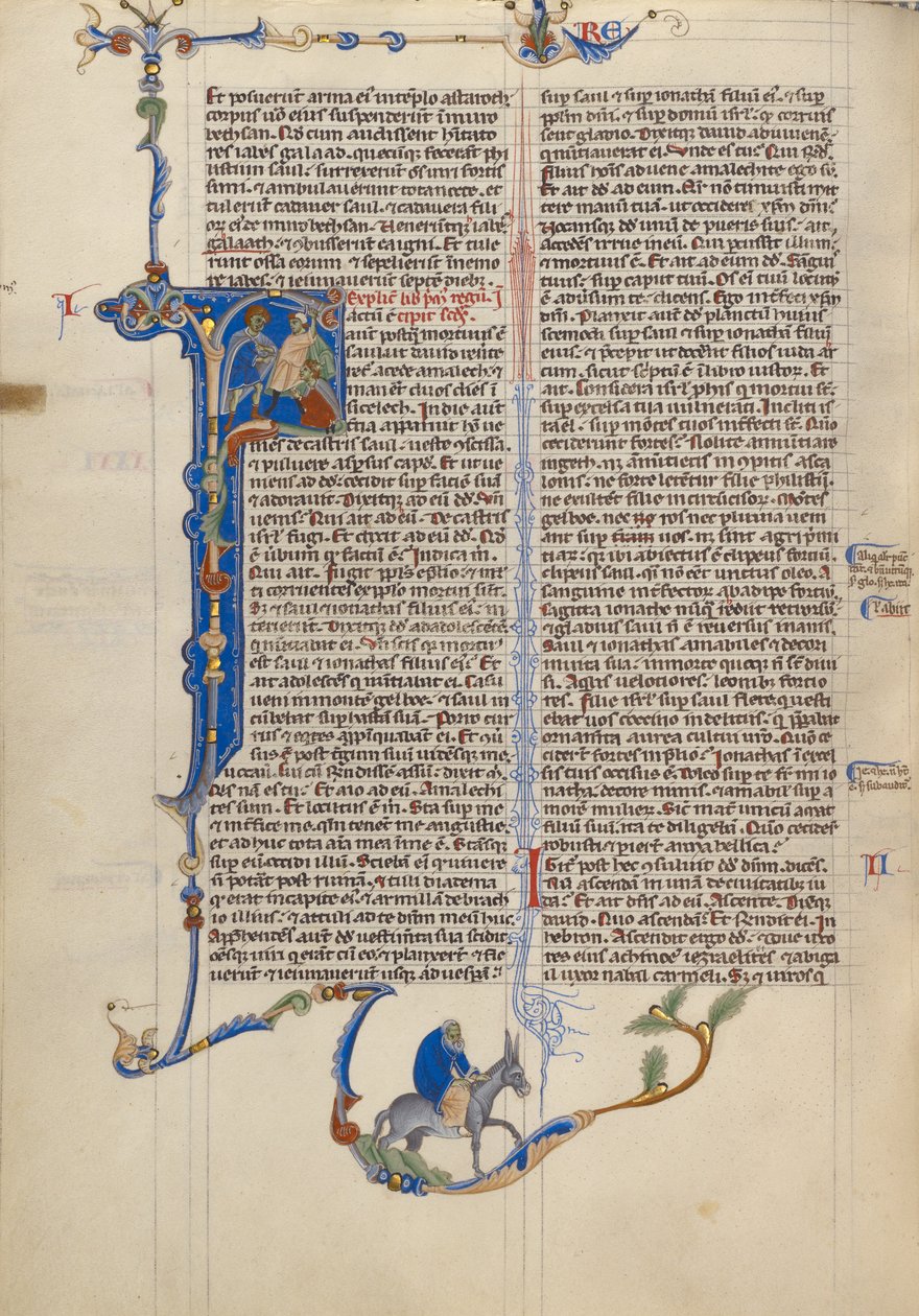 Inledande text F: David beordrar halshuggning av en amalekit av Unknown artist