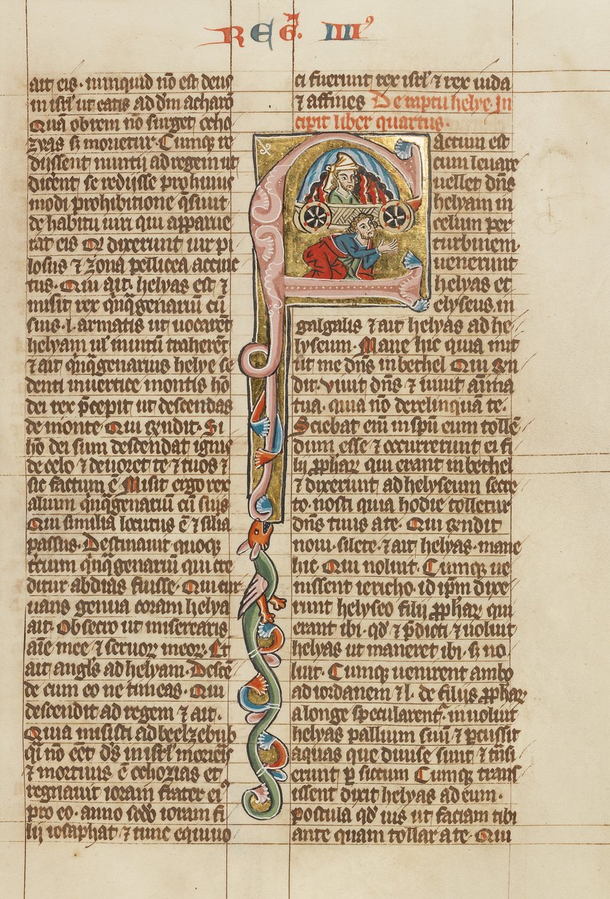 Inledande text F: Elias himmelsfärd av Unknown artist